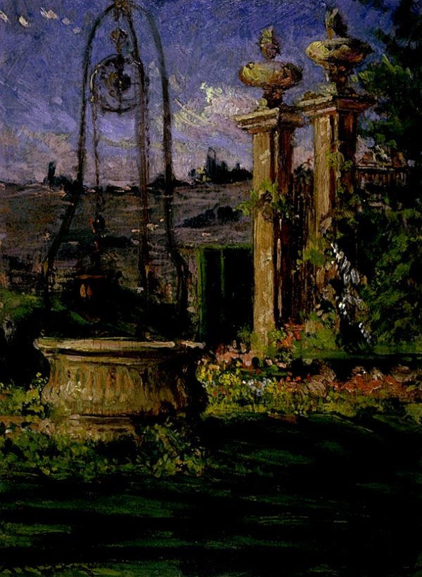 In the Gardens of the Villa Palmieri by Carroll Beckwith