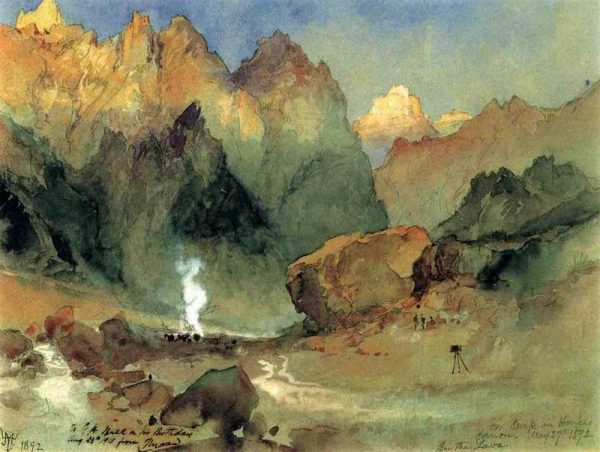 In the Lava Beds by Thomas Moran