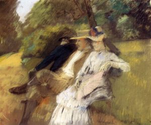 In the Park by Julius LeBlanc Stewart - hand-painted oil reproduction