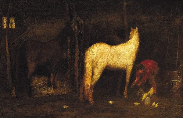 In the Stable by Albert Pinkham Ryder