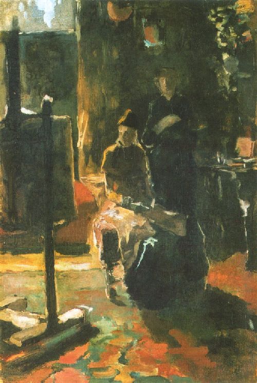 In the workshop by George Hendrik Breitner
