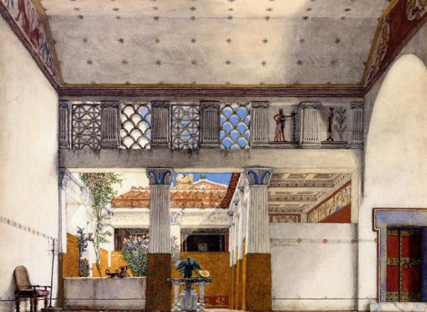 Interior of Caius Martius's House by Lawrence Alma-Tadema
