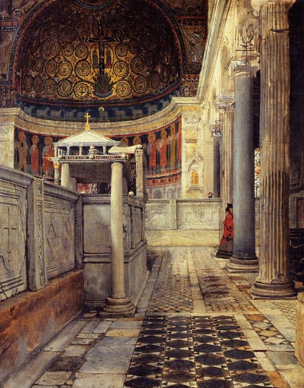 Interior of the Church of San Clemente, Rome by Lawrence Alma-Tadema