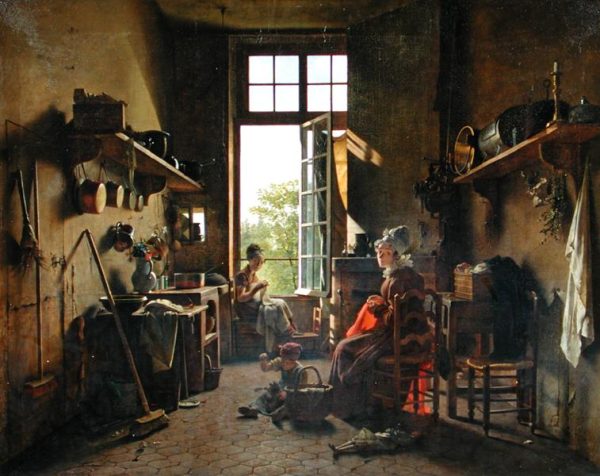 Interior of a Kitchen 1815 by Martin Drolling