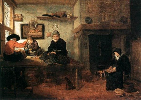 Interior of a Tailor's Shop by Quiringh Van Brekelenkam