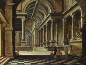 Interior of an Imaginary Church by Bartholomeus Van Bassen - hand-painted oil reproduction