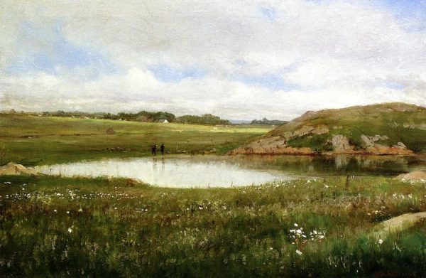 Freshwater Pond in Summer - Rhode Island by Thomas Worthington Whittredge