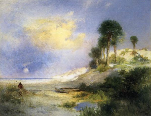 Fort George Island Florida by Thomas Moran