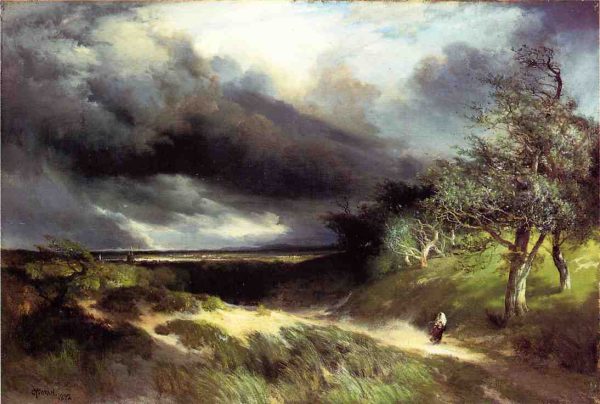 East Hampton Long Island Sand by Thomas Moran