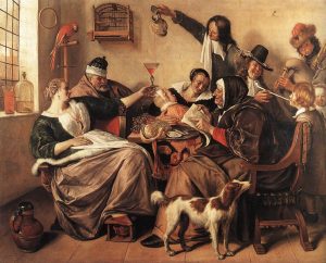 The Way You Hear It Is The Way You Sing It by Jan Steen - hand-painted oil reproduction
