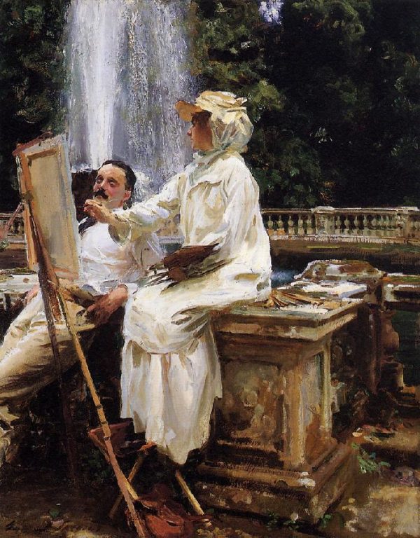 The Fountain, Villa Torlonia, Frascati, Italy by John Singer Sargent
