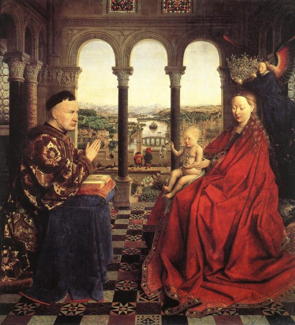The Madonna of Chancellor Rolin by Jan Van Eyck