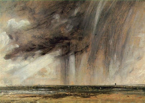 Rainstorm off the Coast at Brighton by John Constable