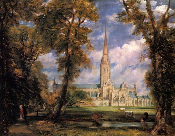 Salisbury Cathedral from the Bishops Grounds by John Constable