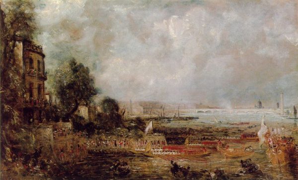 The Opening of Waterloo Bridge by John Constable