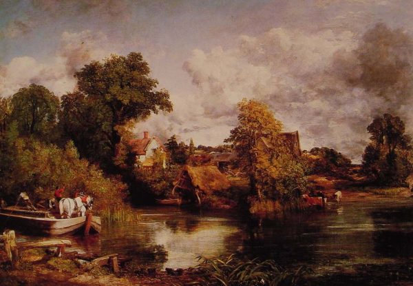 The White Horse In boat by John Constable