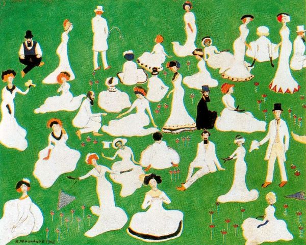 Diversion of the high society by Kasimir Malevich