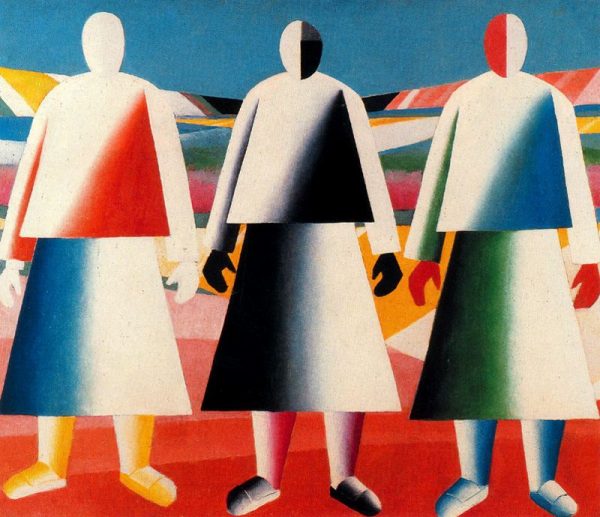 Girls In The Fields by Kasimir Malevich