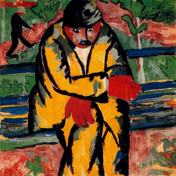 On The Boulevard by Kasimir Malevich