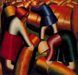 Taking in the Rye by Kasimir Malevich - hand-painted oil reproduction