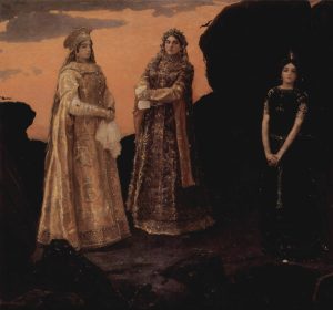Three Queens of the Underground Kingdom by Viktor Vasnetsov - hand-painted oil reproduction