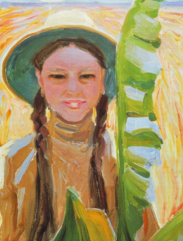 Kirsti with Banana Leaves by Akseli Gallen-Kallela