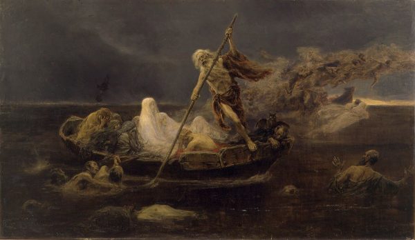 La barca de Caronte by Jose Benlliure y Gil