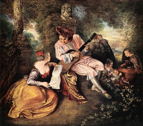 La gamme d'amour (The Love Song) by Antoine Watteau