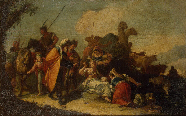 Rachel Hiding the Idols from her Father Laban by Francesco Fontebasso