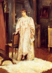 Lady In Her Boudoir by Julius LeBlanc Stewart - hand-painted oil reproduction