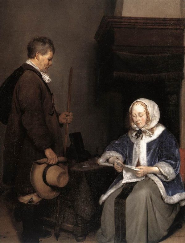 Lady Reading a Letter by Gerard ter Borch