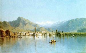 Lago di Garda, Italy by Sanford Robinson Gifford - hand-painted oil reproduction