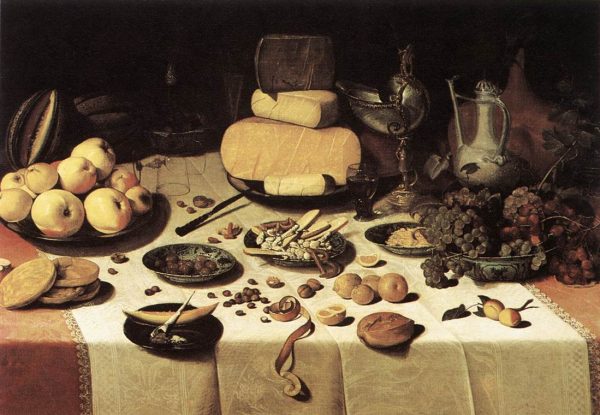 Laid Table by Floris Claesz van Dijck