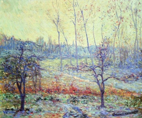 Landscape of Givre in the Mist by Gustave Loiseau