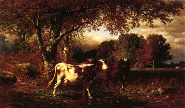 Landscape with Cattle by James McDougal Hart