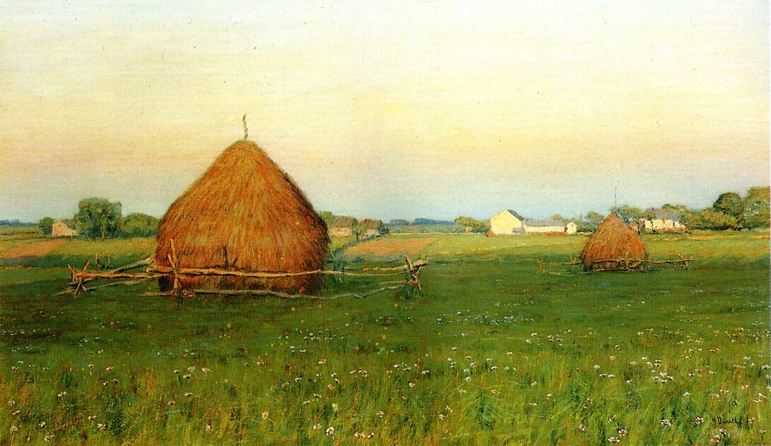 Landscape with Haystacks by Henry Dearth
