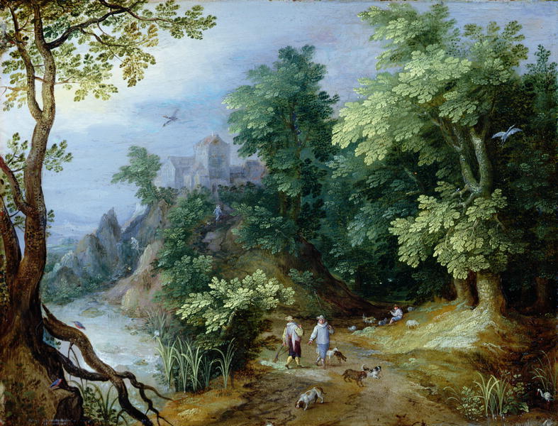 Landscape with Sportsmen and Dogs