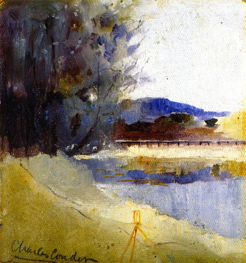Landscape with Theodolite by Charles Conder
