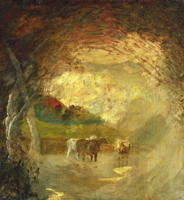 Landscape with Trees and Cattle by Albert Pinkham Ryder