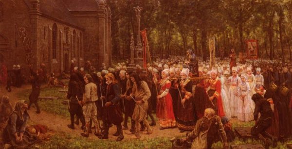 Le Pardon De Kergoat by Jules Breton