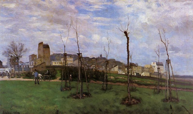 View of Montmartre from the Cite des Fleurs, Les Batignolles