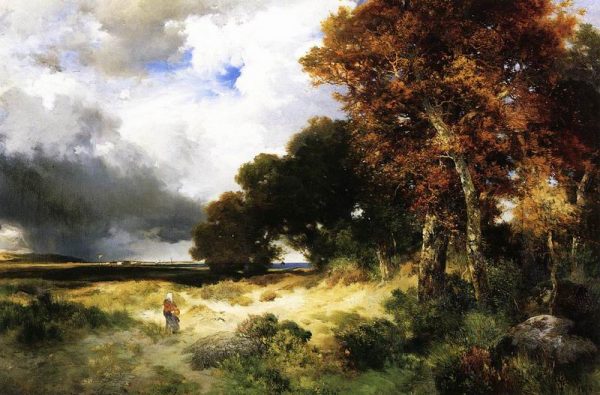 Autumn Peconic Bay Long Island by Thomas Moran
