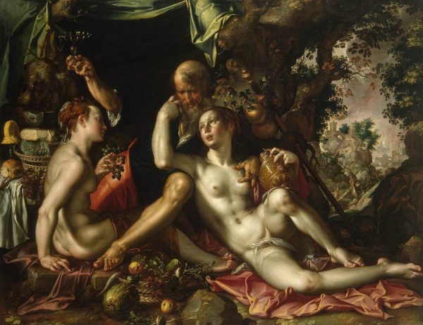 Lot and His Daughters by Joachim Wtewael