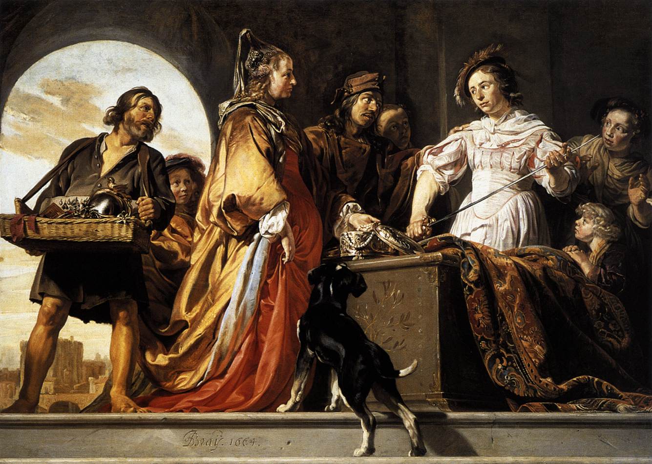 The Discovery of Achilles among the Daughters of Lycomedes by Jan de Bray, 1664