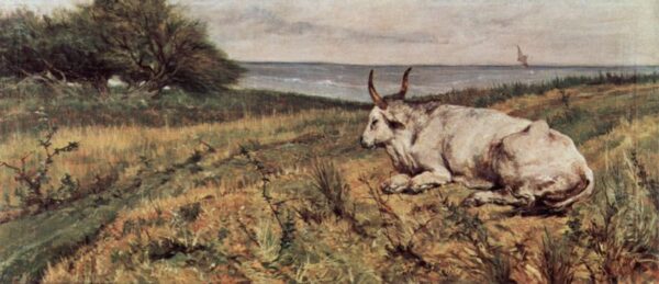 Lying Cow by Giovanni Fattori