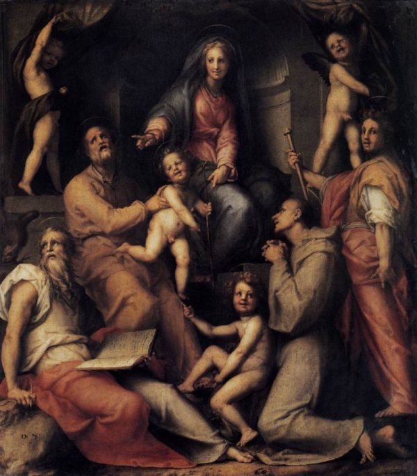 Madonna and Child with Saints by Jacopo Pontormo