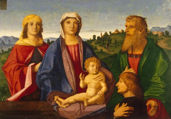 Madonna and Child with Saints and the Donor by Vincenzo Catena