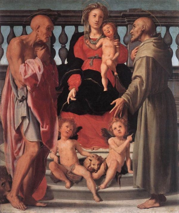 Madonna and Child with Two Saints by Jacopo Pontormo