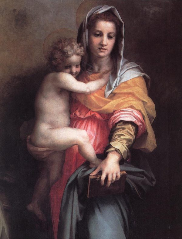 Madonna of the Harpies (detail) by Andrea del Sarto
