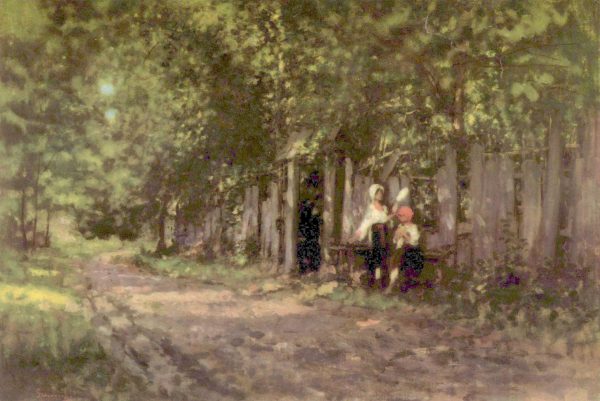 Maidens at the Entrance by Nicolae Grigorescu